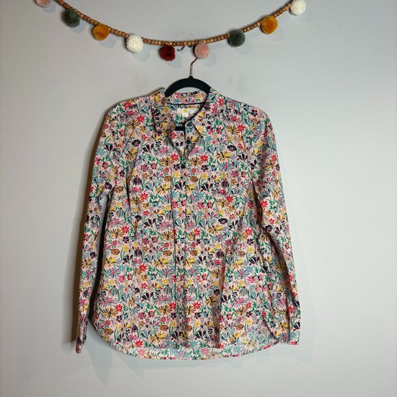 Boden colorful floral button down shirt - Picture 1 of 5